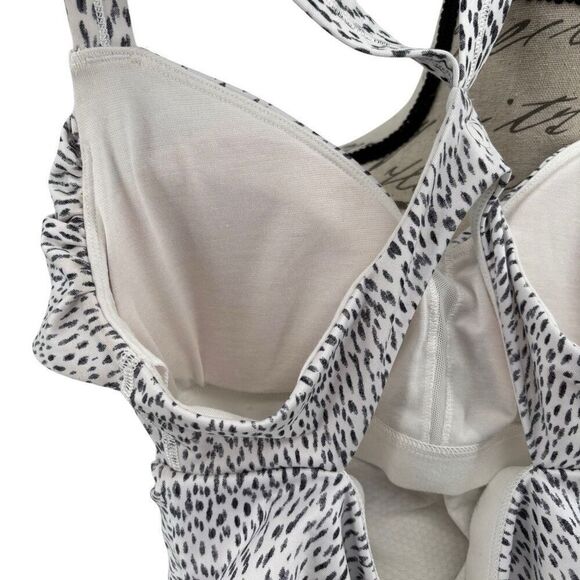 Lululemon Wrap It Up Tank Dottie Dash White Black / White Size 8 - Picture 7 of 10